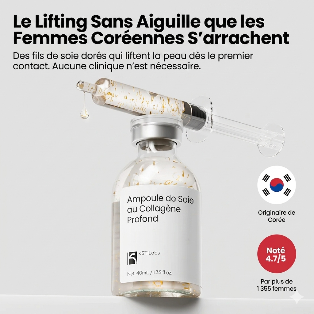 SilkTenseur Doré - Sérum Liftant aux Fils de Soie Dorés